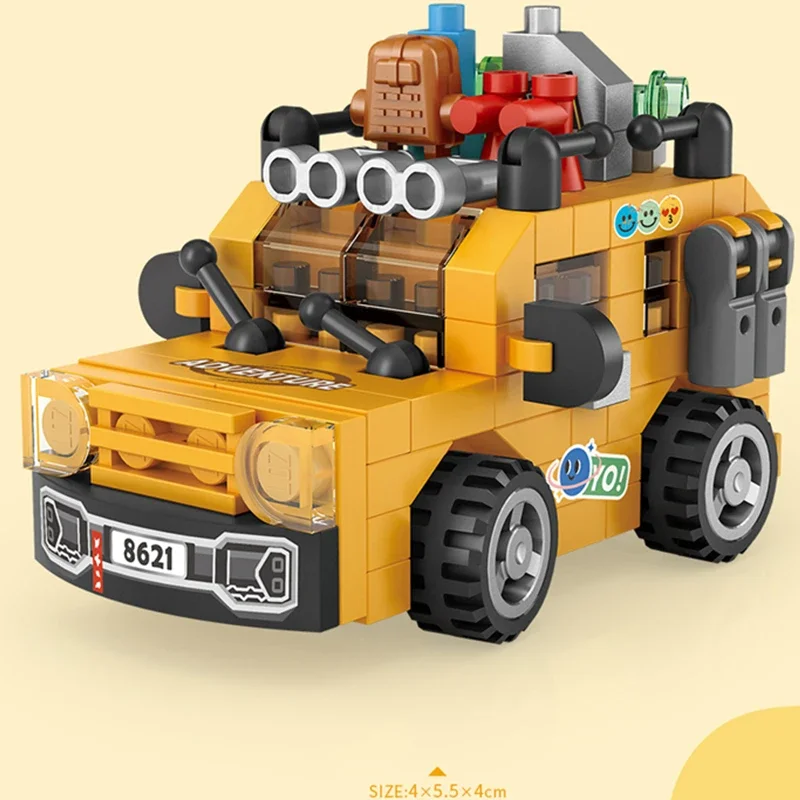 MOC City-bloques de construcción de automóviles súper deportivos, motocicletas, vehículos todoterreno, corredores, camiones de bomberos de policía, kits de ladrillos famosos para niños