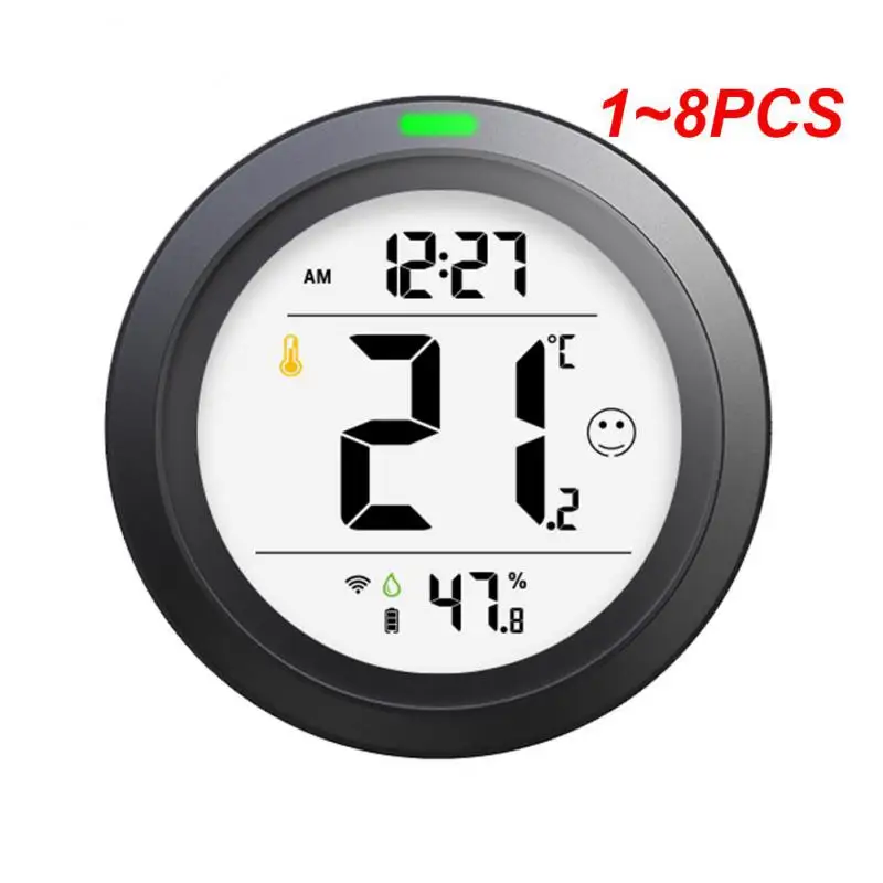 

Умный Wi-Fi датчик температуры и влажности Tuya, комнатный гигрометр-термометр, bluetooth, совместим с Alexa, 1 ~ 8 шт.