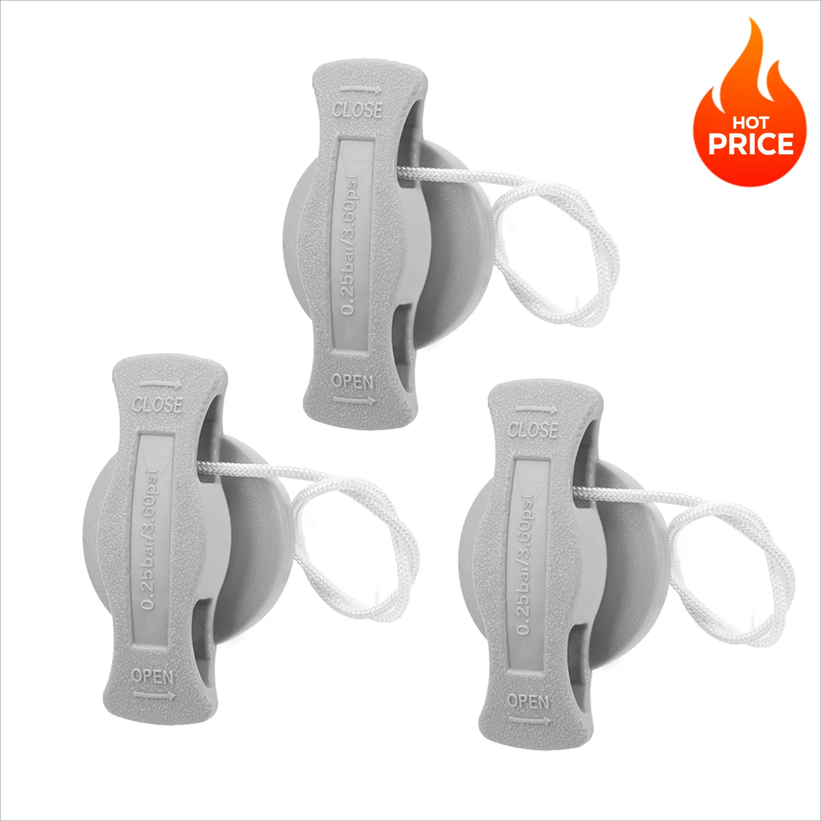 

3 шт. заглушки клапанов для надувной лодки — герметичные воздушные заглушки из ПВХ с 8 зубьями для каяка/шлюпки