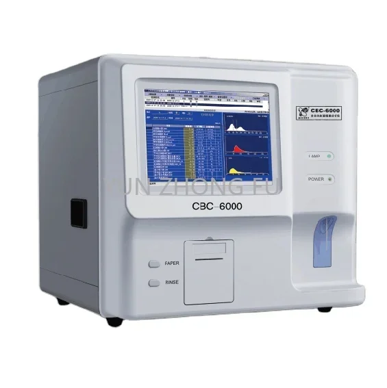 

Lab Equipment Blood Analyzer CBC-6000 Clinical Analytical Instruments Hematology Analyzer 3 Part Hospital