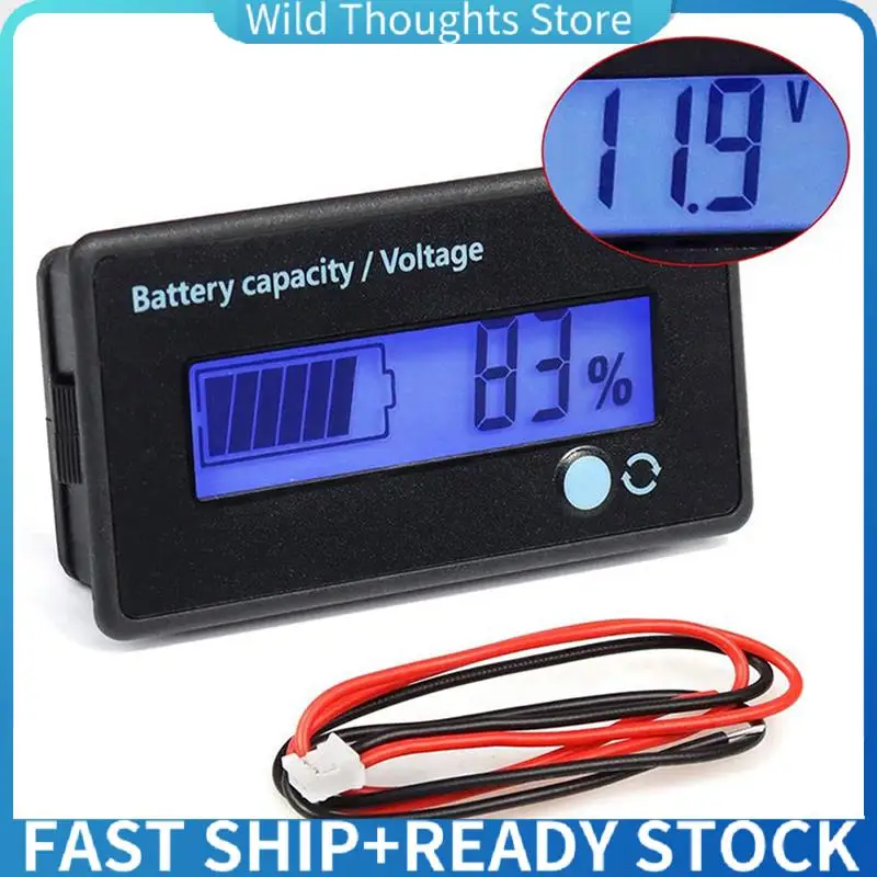 

5X Battery Meter Battery Capacity Voltage Monitor, DC 12/24/36/48/60/72/84V Battery Capacity Voltage Gauge Indicator-[Qahk]