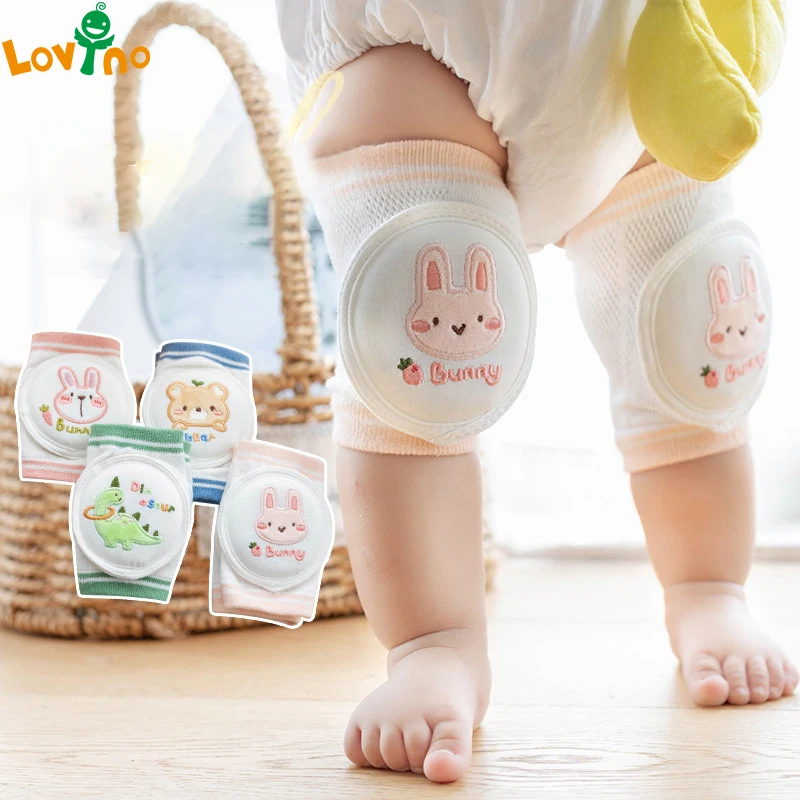 

Baby Cotton Knee Pads Kids Anti Slip Crawl Necessary Knee Protector Babies Leggings Cartoon Embroidery Children Leg Warmers