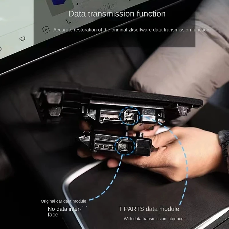 

Модуль данных автомобильной консоли для Tesla Model 3/Y 2022 для восстановления функции передачи данных на портах USB консоли