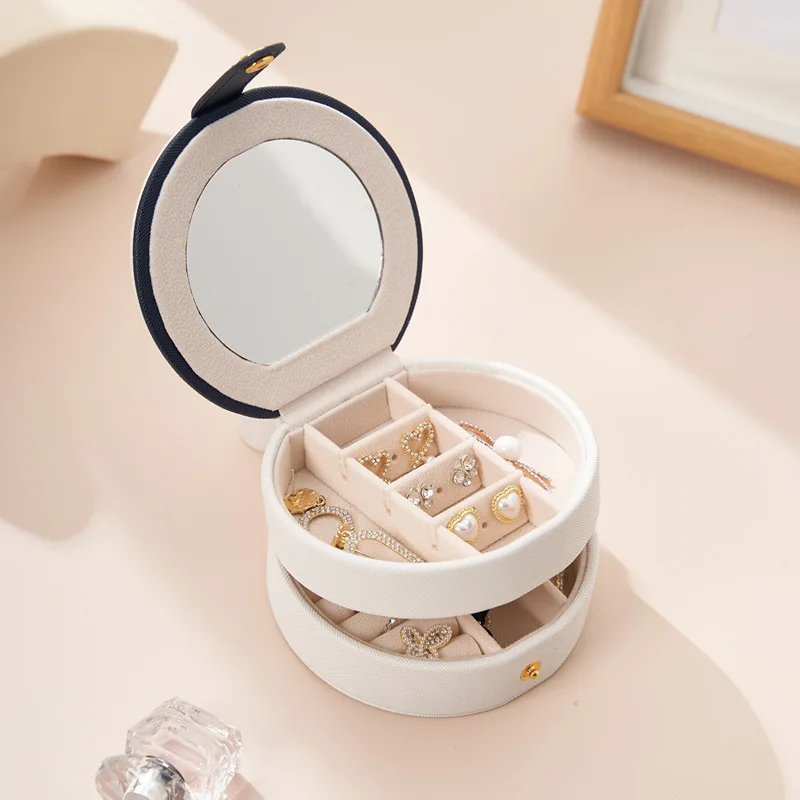 Travel Portable Jewelry Storage Box Earrings Earrings Necklace Jewelry Box Multilayer Ring Jewelry Storage Box