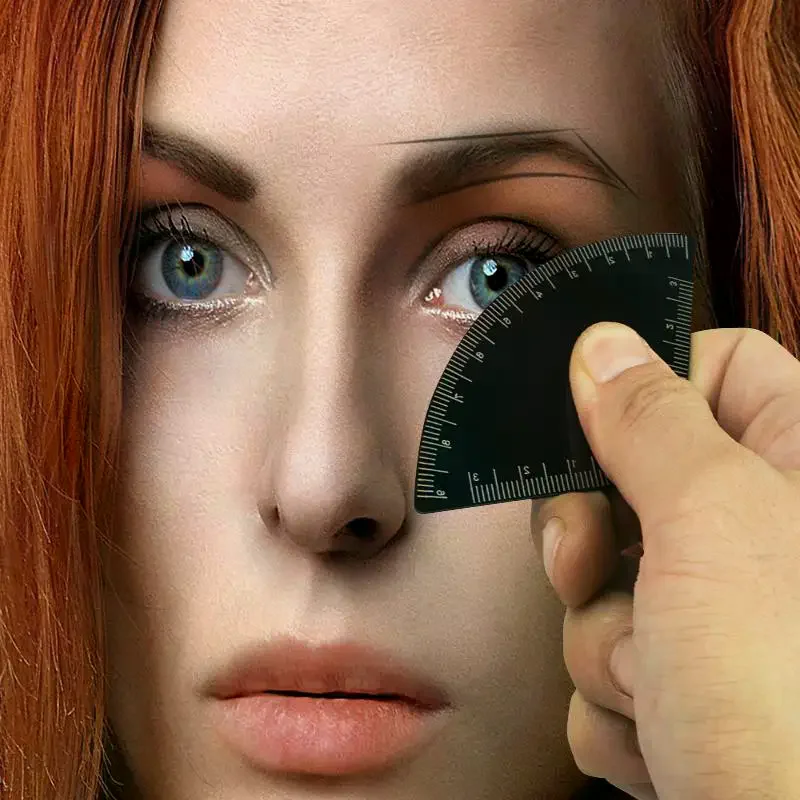 Fast Drawing Eyebrow Design Ruler Microblading Mapping Tool Shaping Permanent Makeup Drawing Guide Ruler Tattoo Supplies Reuse