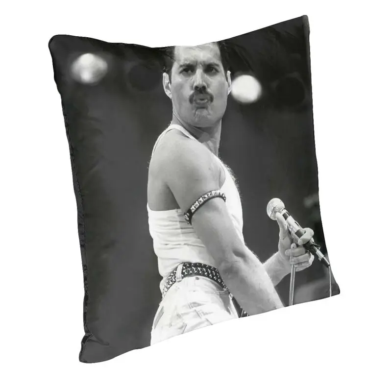 Musician Freddie Mercury Cushion Cover Sofa Living Room British Rock Band Square Throw Pillow Case 45x45cm