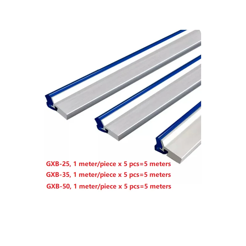 Way wipers GXB-25,GXB-35,GXB-50, each 5 meters, 1 meter per piece, total 15 meters