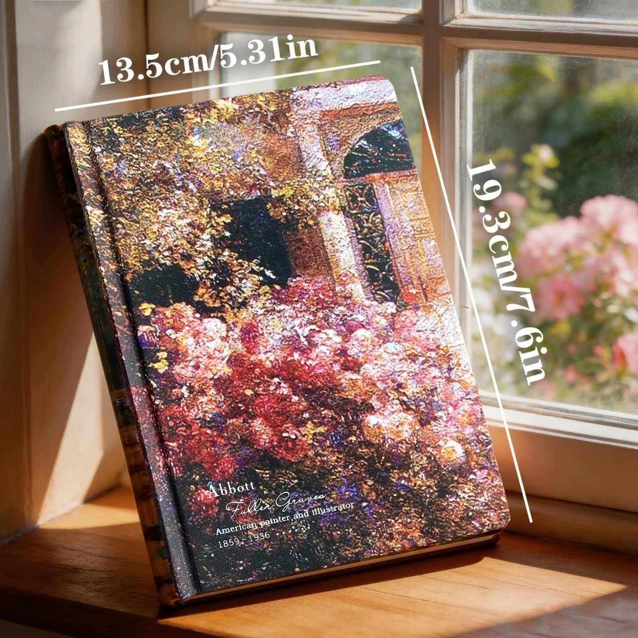 Floral Diary Notebook A5 Small Flower Pattern Hardcover Journal for Women Girls Cute Daily Writing Planner Travel Diary School O