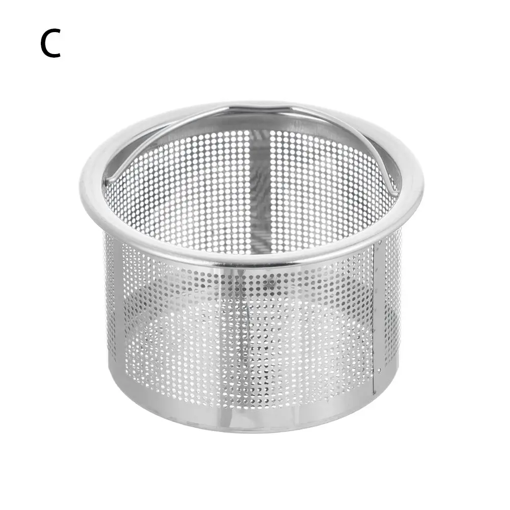 

Kitchen Tool Stainless Steel Stuff Cover Cleaning Waste Drainer Colander Sink Strainer Food Hair Stopper Plug Filter Basket