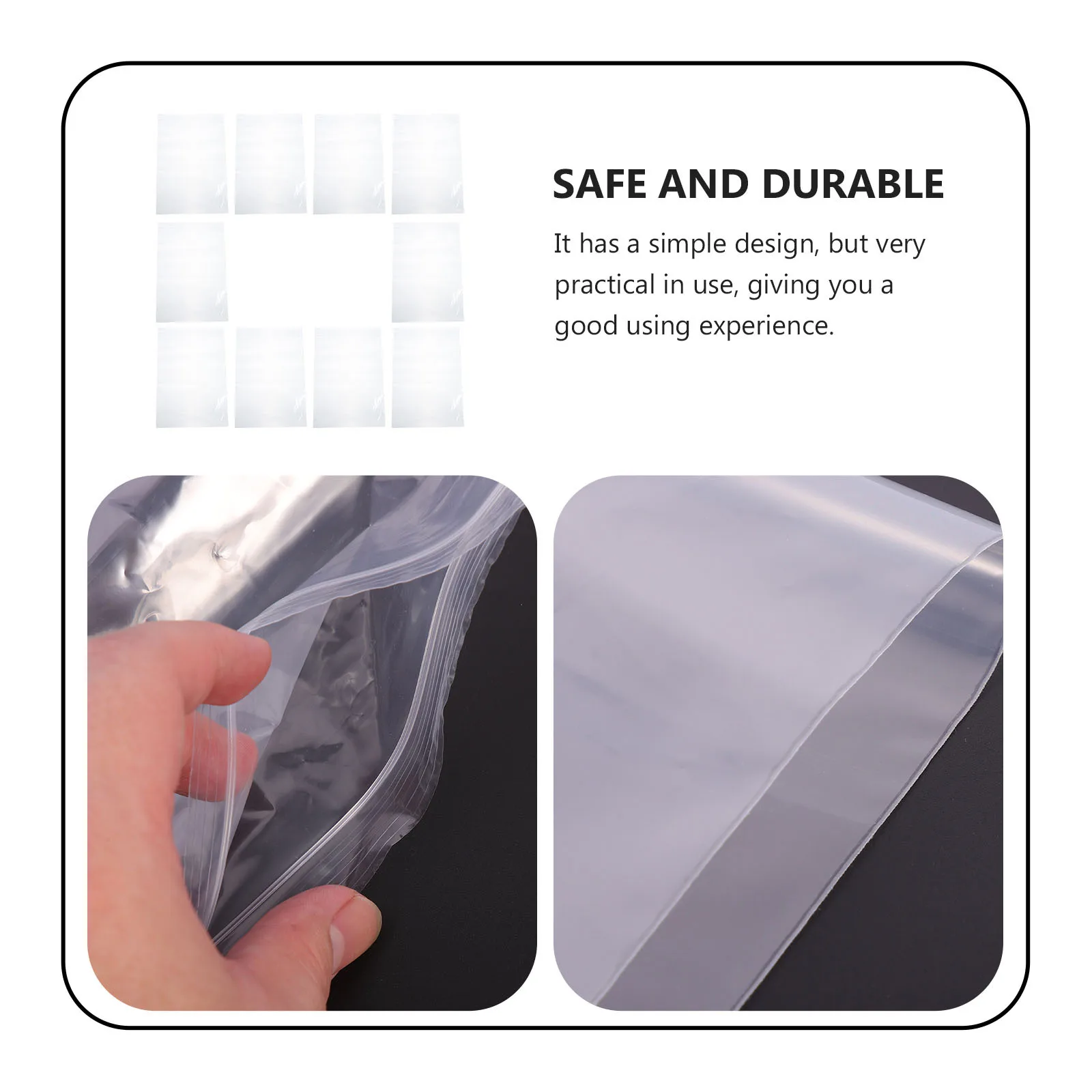 

10Pcs Sealing File Bags Moistureproof Document Containers Classic Size for Normal Files and Books Storage Practical File Bags