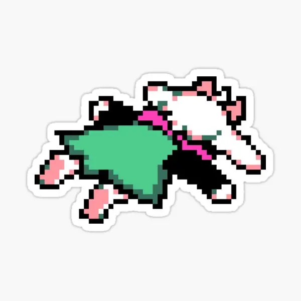 Ralsei Splat 5 pegatinas para ventana de Anime, portátil, decoración de coche, sala de estar, fondo impreso, decoraciones, equipaje bonito