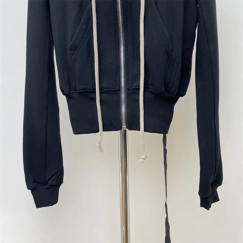 Women's sweatshirt New zipper slim fit hooded long sleeved top for autumn 2025 High quality pure cotton hoodie y2k women's coat