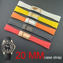 20mm high-quality rubber strap main accessory stainless steel buckle watch accessory tool suitable for GMT case strap