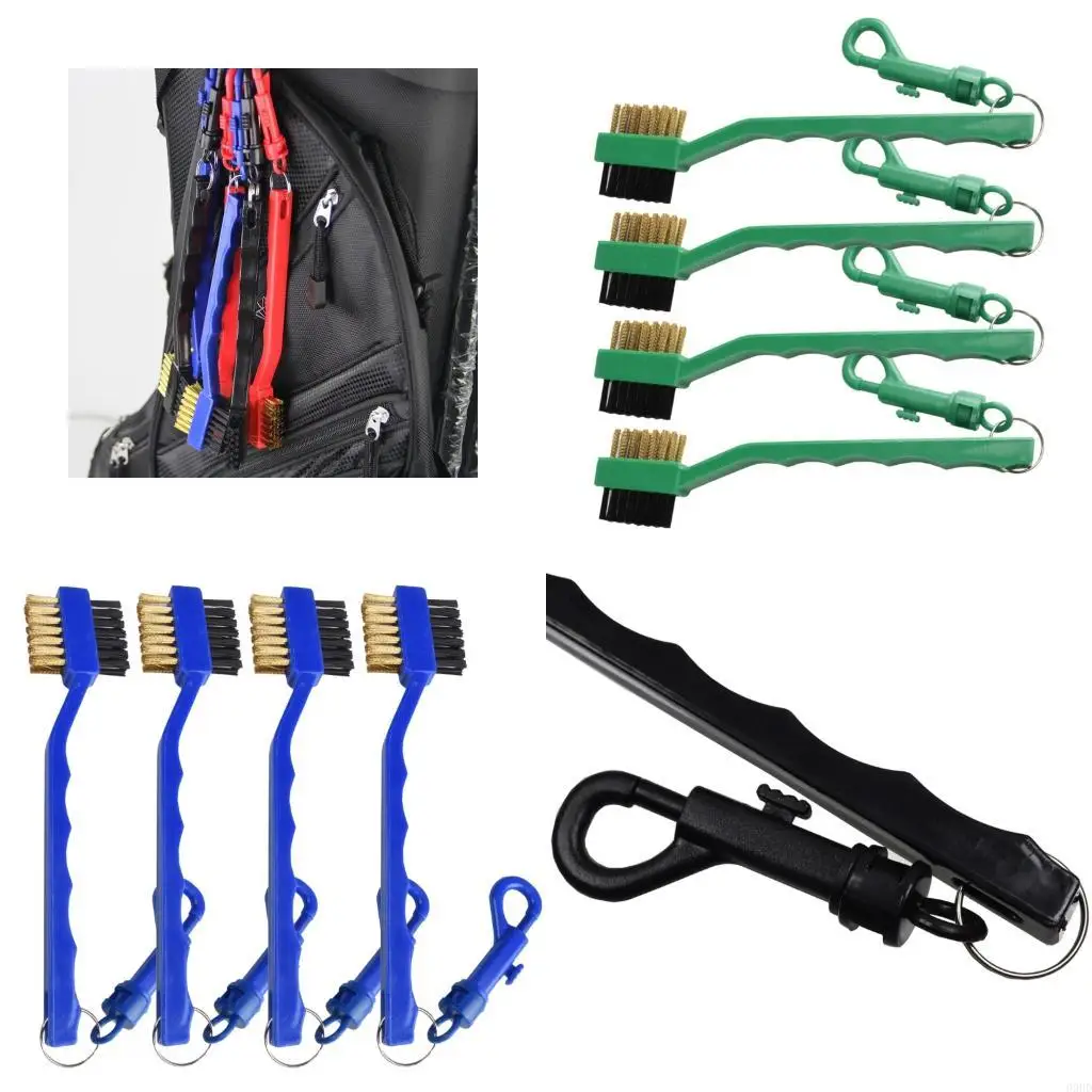 

Golfs Club Cleaning Brush and Grooves Cleaner with Retractable Hook, Ergonomic Golfs Brush Easily Attaches to Golfs Bag 69HD