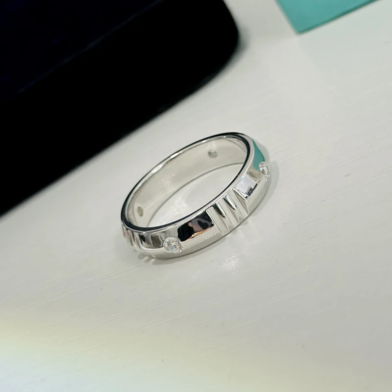 925 Sterling Silver Roman Digital Ring For Women Fashion Jewelry