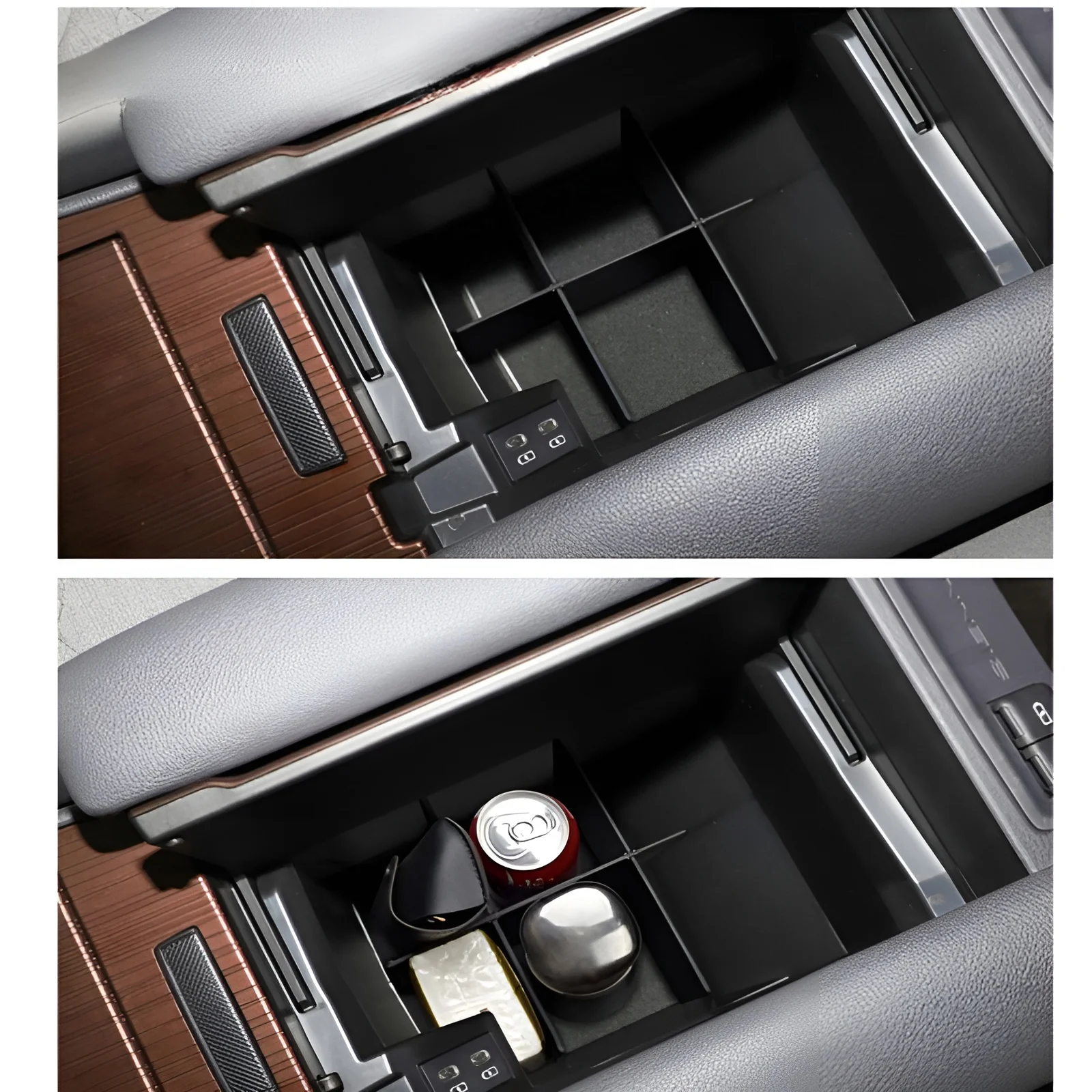 Car Accessories For Toyota Sienna XL40 2021~2025 Center Console Armrest Storage Box Multifunctional Storage Auto Interior Parts