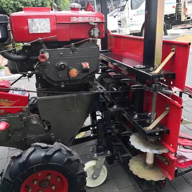 80cm width Corn stalk harvester 8hp diesel water-cooled walking tractor self-propelled rice wheat corn stalk windrower