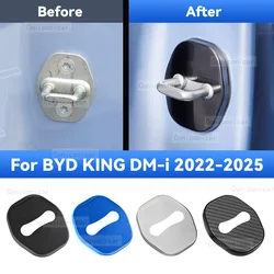 Car Door Lock Protector Cover Stainless Steel For BYD KING DM i 2022-2025 Protect Buckle Anti-rust Decoration Accessories