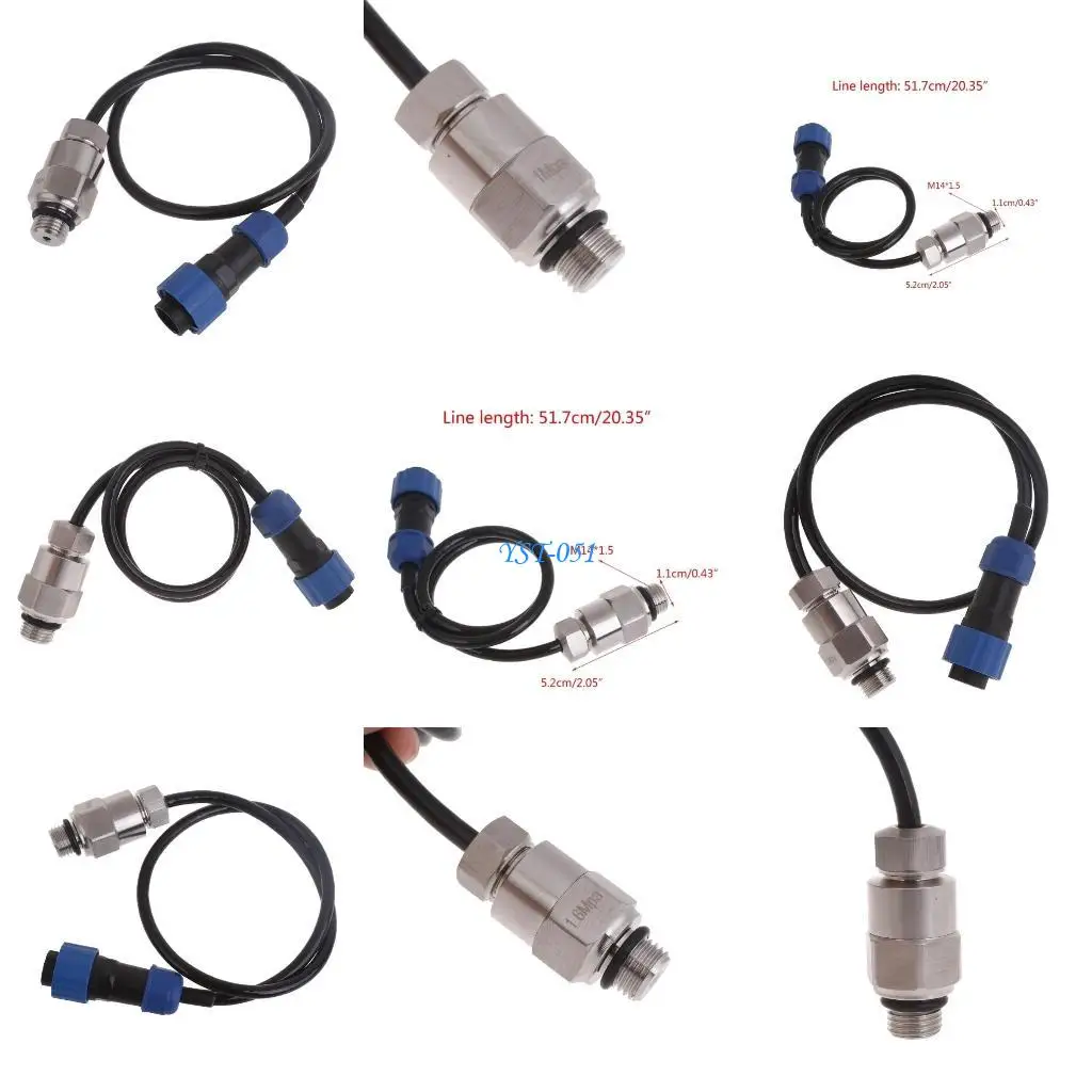 

E15A Durable Pressure Transducer Transmitter Sender M14x1.5 for Water Oil Gas