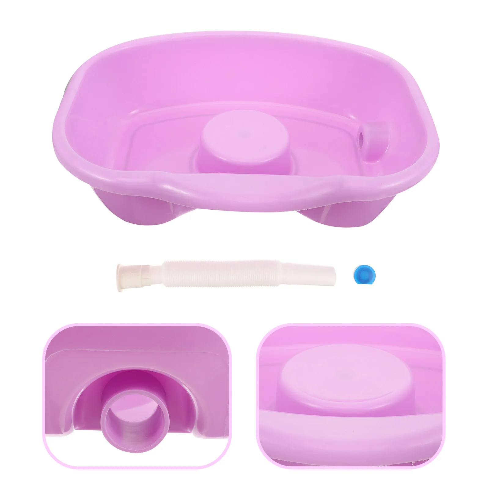 

Набор для мытья волос в постели: большой портативный таз для шампуня с удобной поддержкой для шеи, подходит для пожилых, беременных и людей с ограниченными возможностями