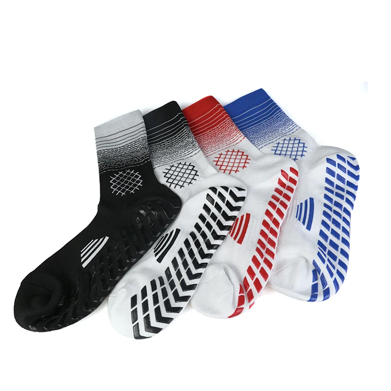 New  Grid pattern Anti-slip Soccer Socks Men Women Outdoor Sport Grip Football Socks antideslizantes de futbol