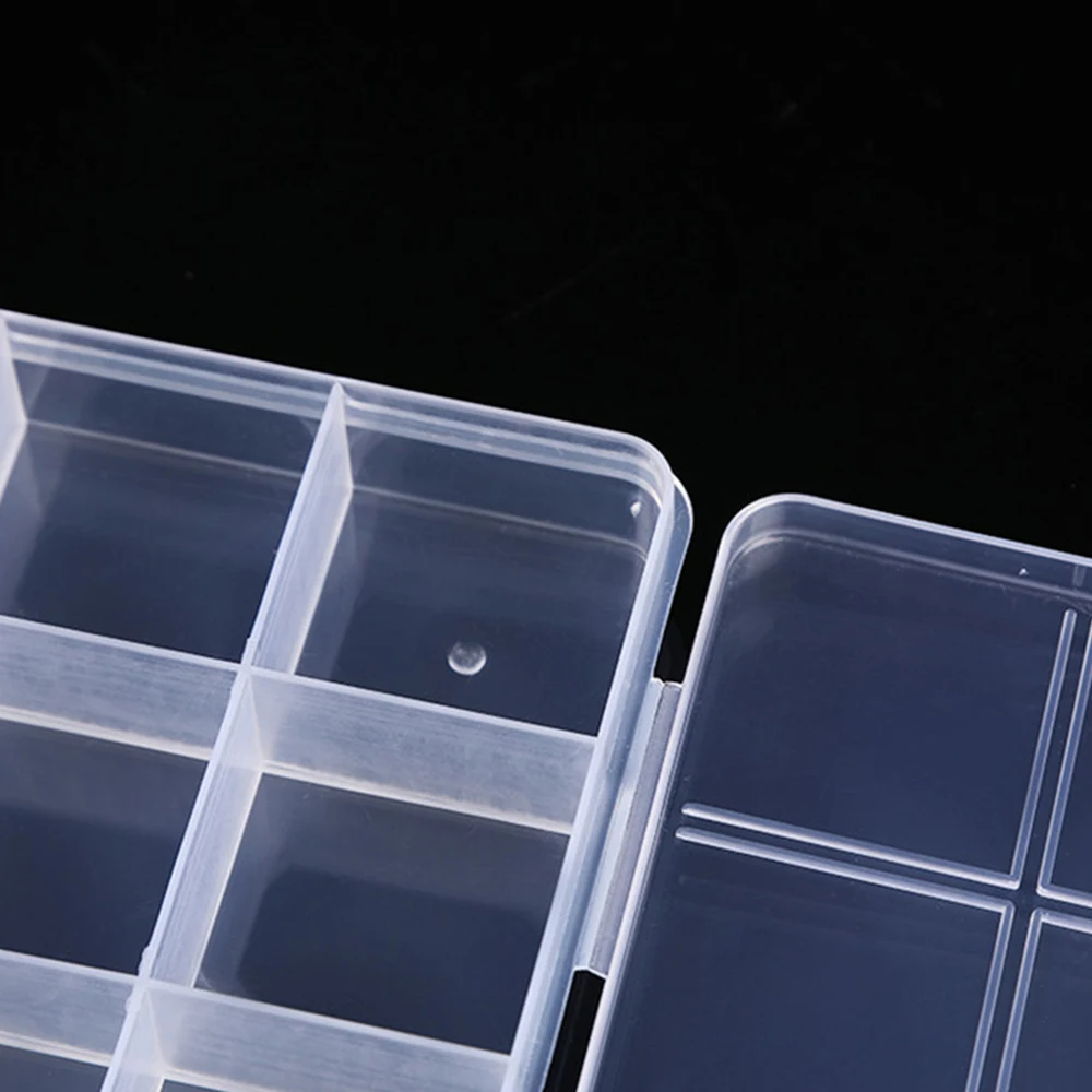 24/28 Grid Rectangle Plastic Jewelry Box Compartment Storage Box Case Jewelry Earring Bead Craft Display Container Organizer