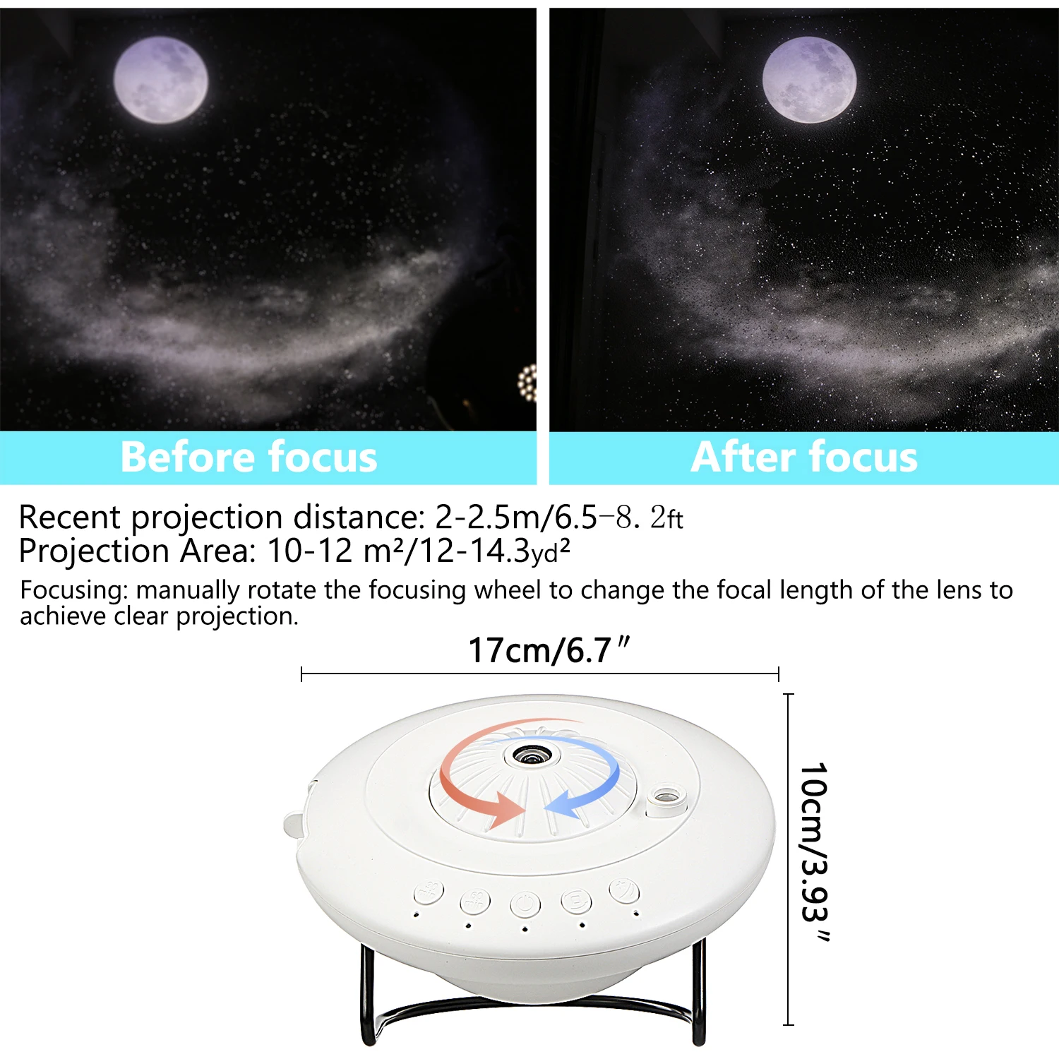 Home Planetarium Projector 8 In 1 Galaxy Projector Night Light Nebula Moon Planets Focusable Real Starry Sky Light for Kids Gift