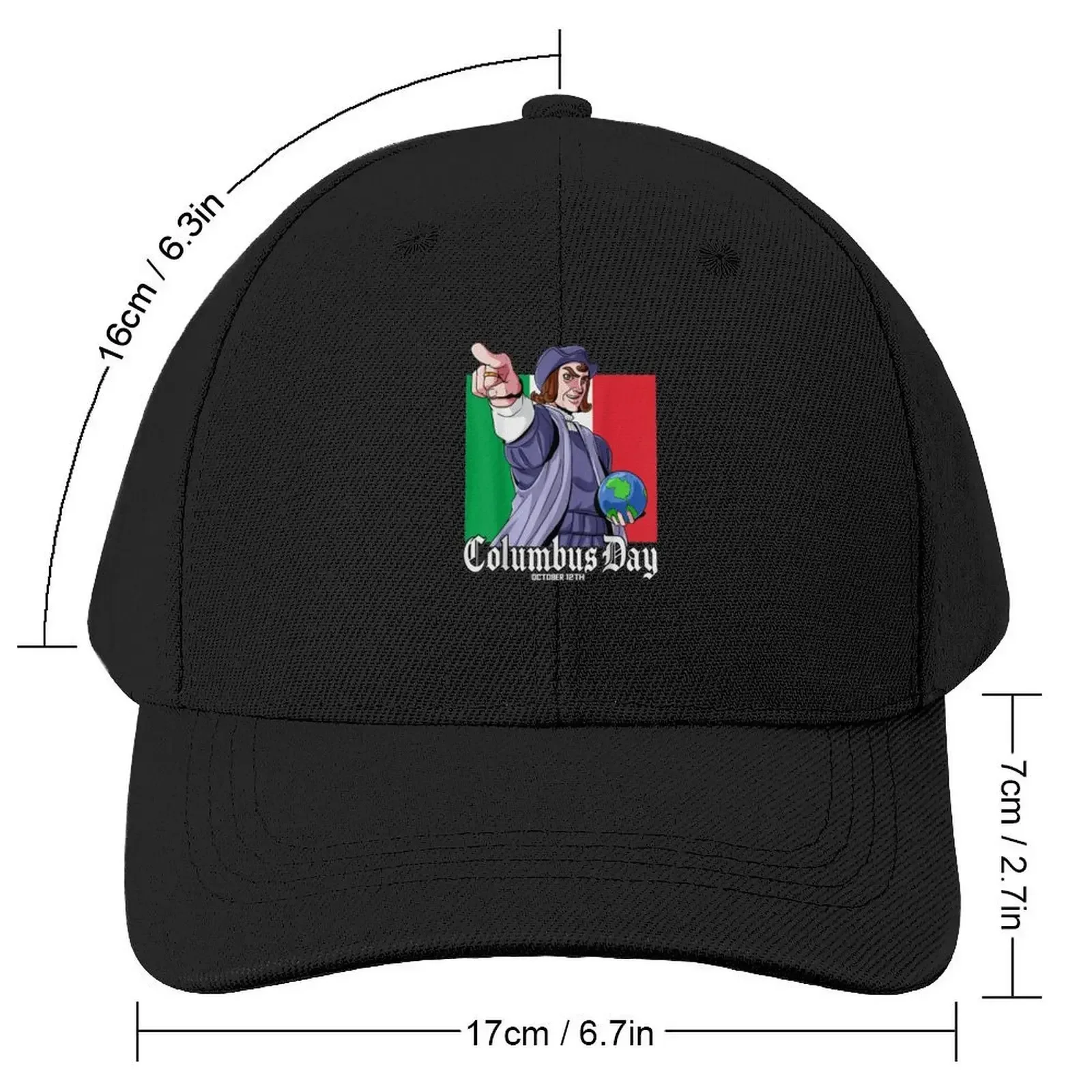 Happy Columbus Day - Christopher Columbus Italian Baseball Cap Designer Hat Dropshipping Hat Luxury Brand Mens Hats Women's