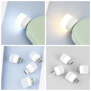 Round driven lamp with USB socket to the computer and mobile power, reading light, eye protection, night light, 10pcs 8 Main Sales Reading Light - №4