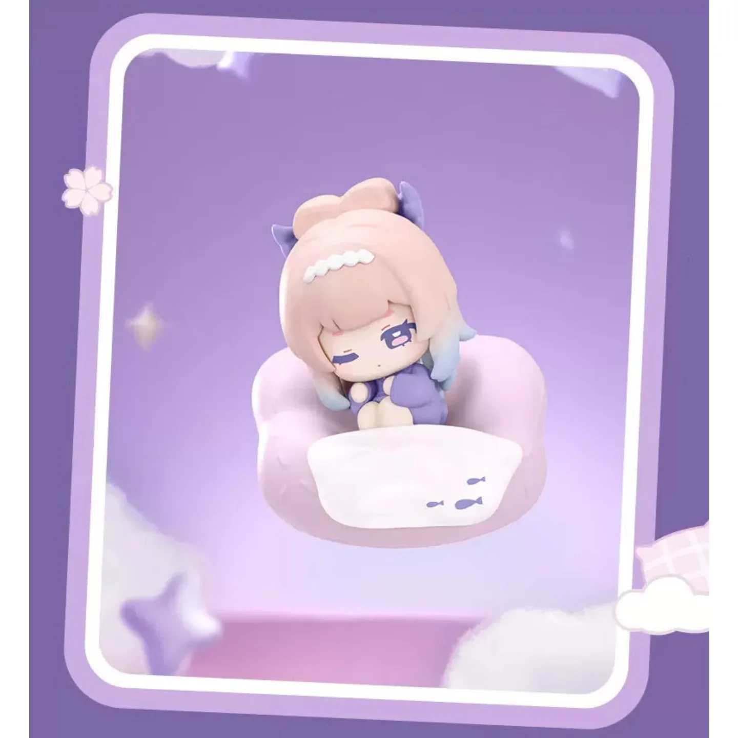 ORISTACO Genshin Impact Cloud Pillow Reverie Series Blind Box Q Version Magnetic Fridge Magnet Trendy Toy Model Anime