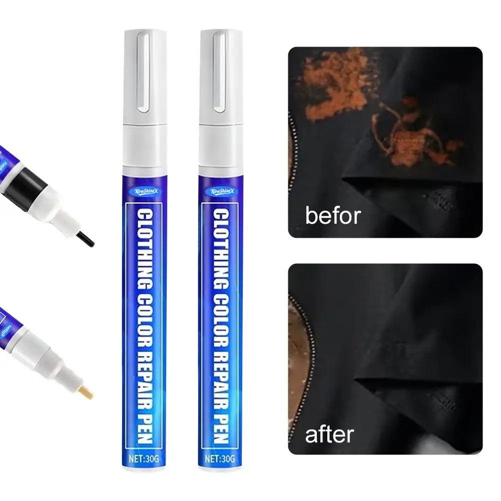 Fabric Repair Pen No-Fade Permanent Ink Instant Fix for Clothes Jeans Suits Multi-Color DIY Marker view 4