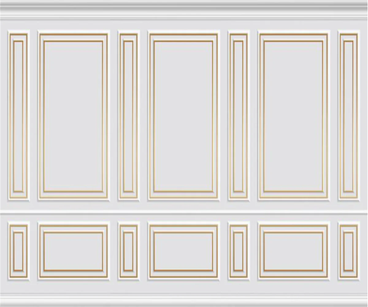 Customized wallpapers, geometric images, plaster strips, stickers, home decor, European style plaster paintings 3D Wallpaper