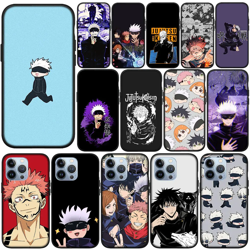 Gojo Satoru Jujutsu Kaisen Itadori Yuji Cover Phone Case for Apple iPhone 11 15 Pro XS Max X XR 6 7 8 6S Plus + SE 2022 8+