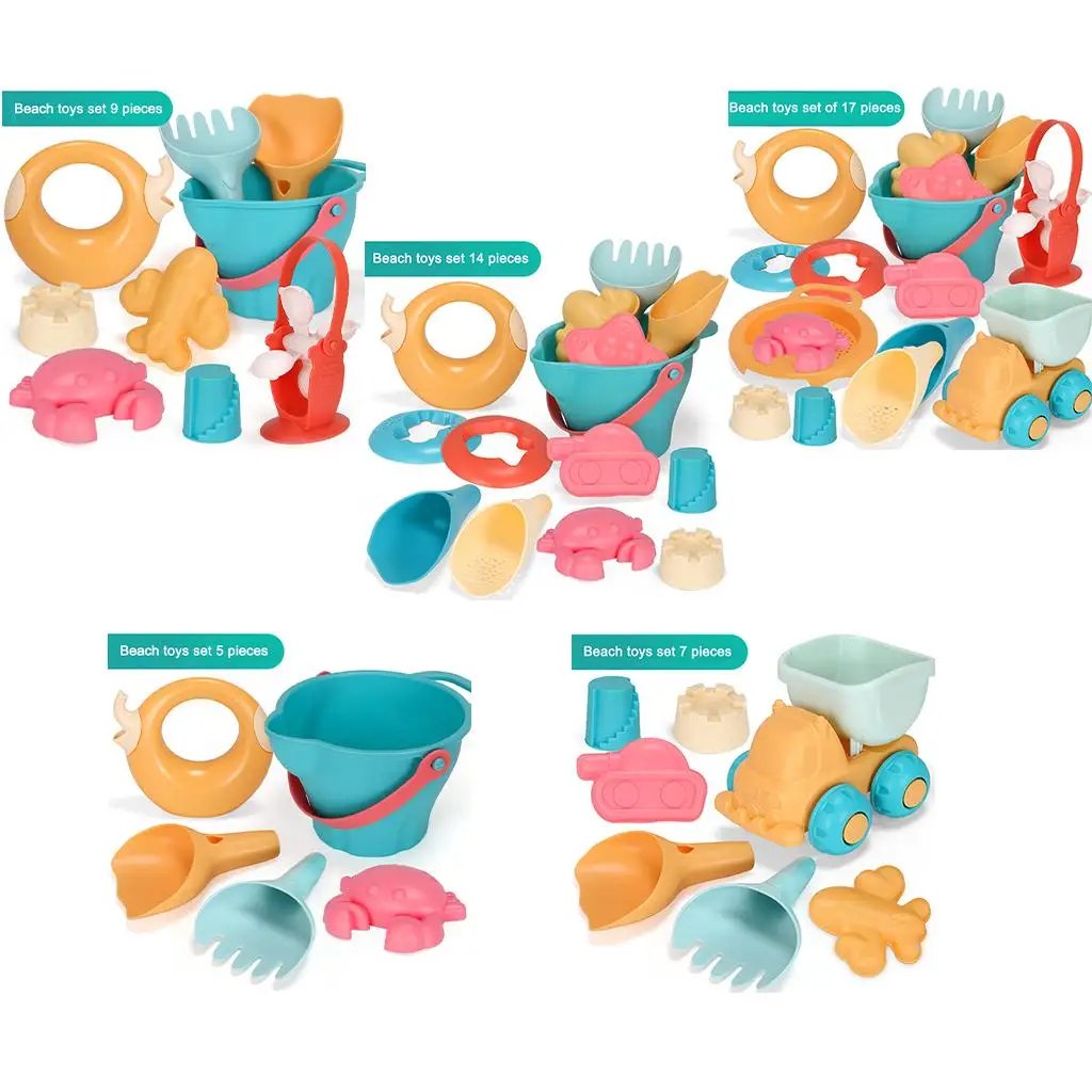 Kit de jouets de plage pour enfants, seau, camion Animal, château, cour extérieure, cadeaux pour enfants