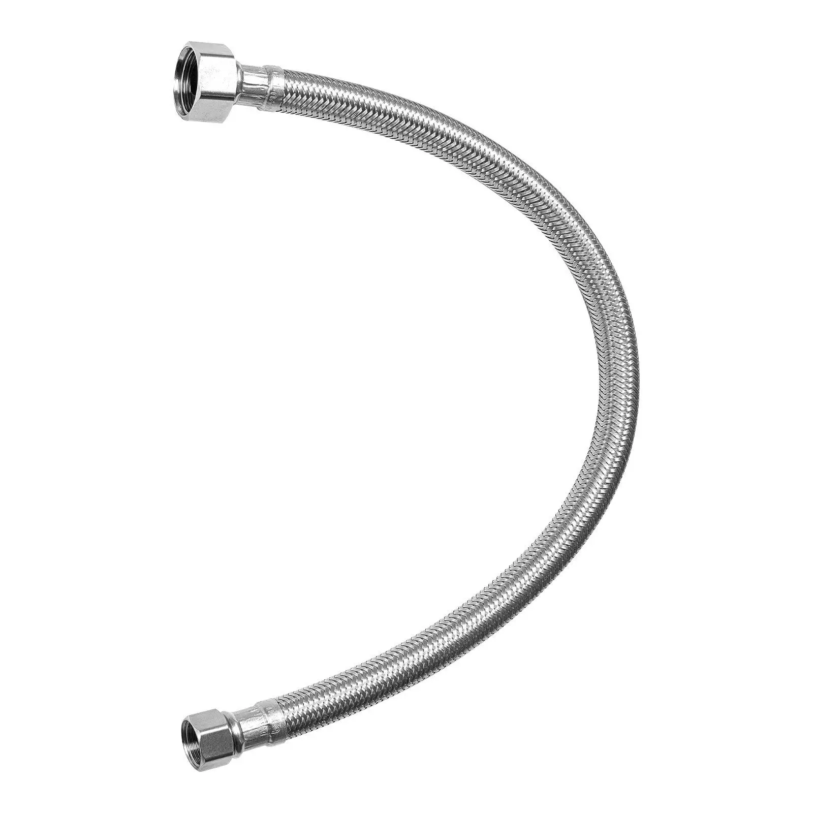 

10-Pack 16in Universal Faucet Supply Line 3/8in-1/2in Braided SUS304 Steel for Long-Term Leak-Free Use