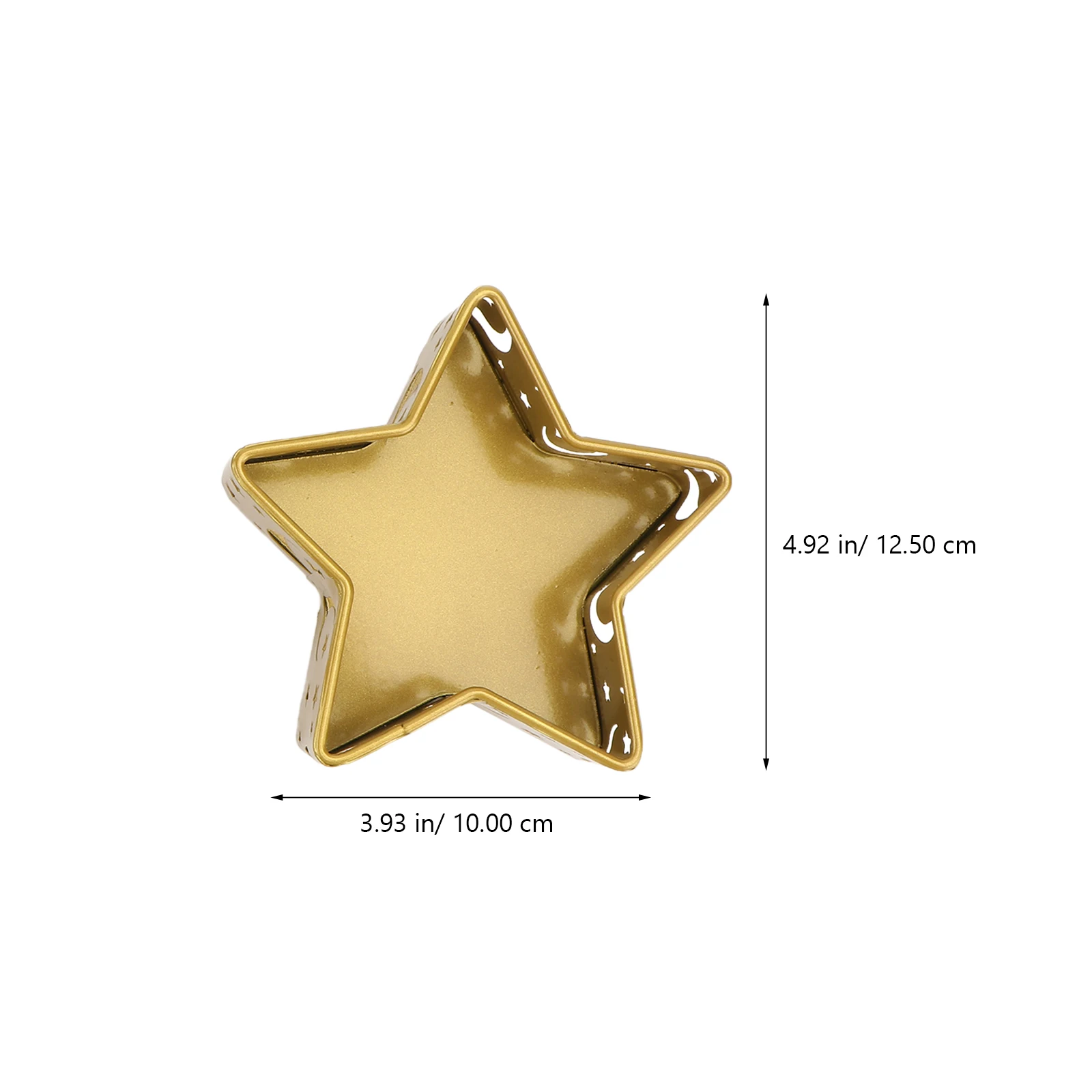 

2 Pcs Star Moon Dinner Plate Snack Serving Tray Storage Container Shape Dried Fruit Iron Practical
