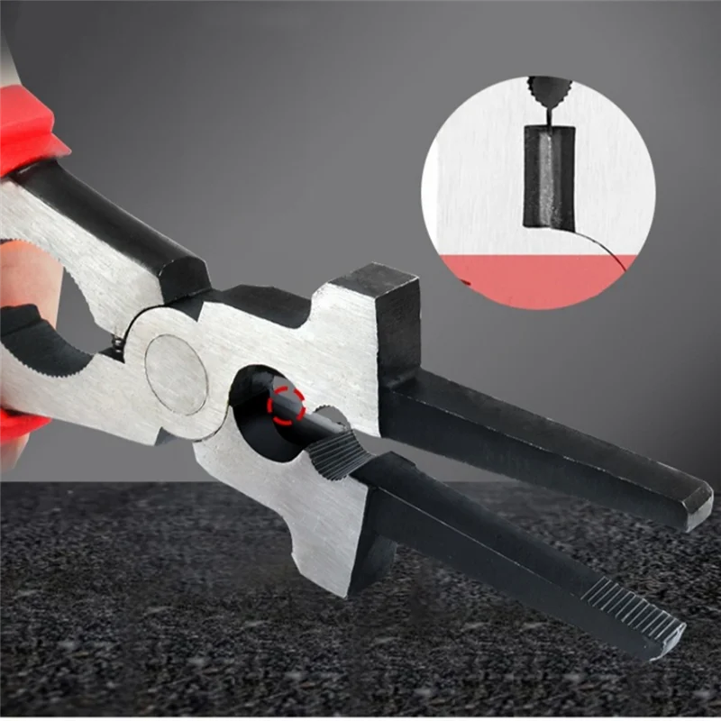 

ABKW-8 Inch Multi-Function Welding Pliers Flat Mouth Pincers Refined MIG Welding Auxiliary Tool Removing Wire Cutting