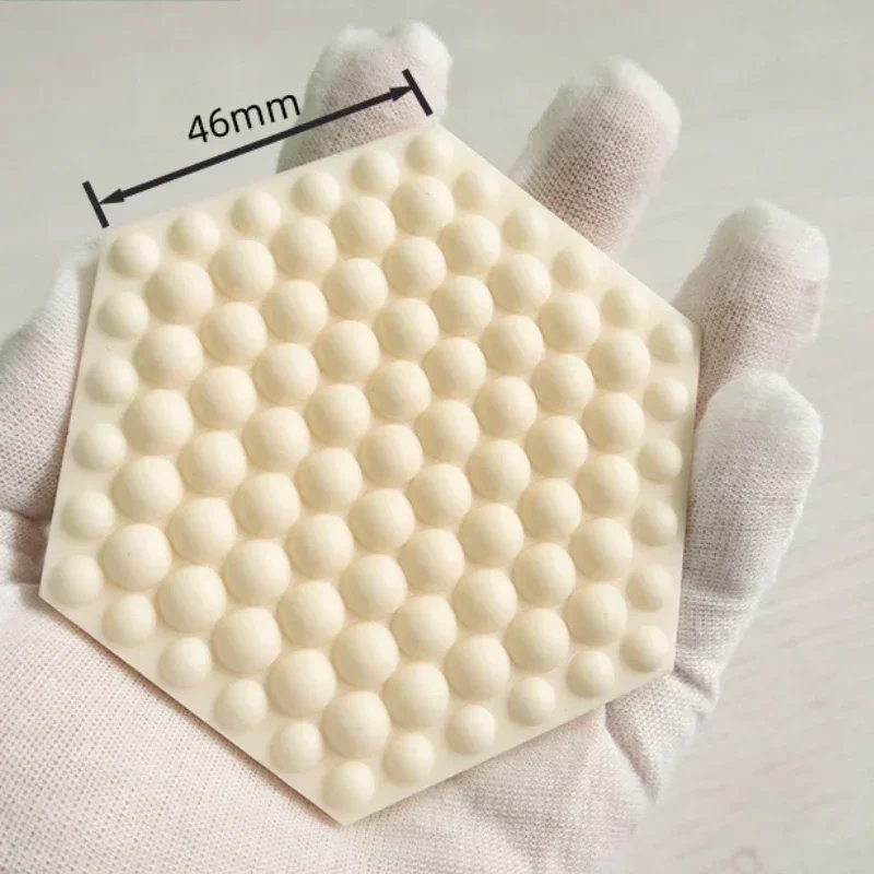 

Hexagonal 99% Alumina Ceramic Sheet High Temperature Insulation Wear-Resistant Substrate 36x14/46x5/6/8mm for Industrial Use
