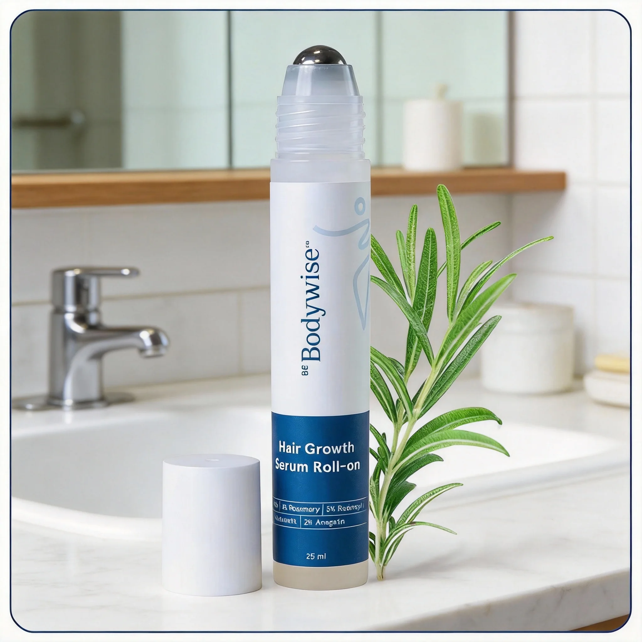 1/3/5/10PCS Bodywise Roll-on Ball Rosemary Hair Care Essence Nourishing Anti-Frizz Hair Serum Long-lasting Strengthening Scalp
