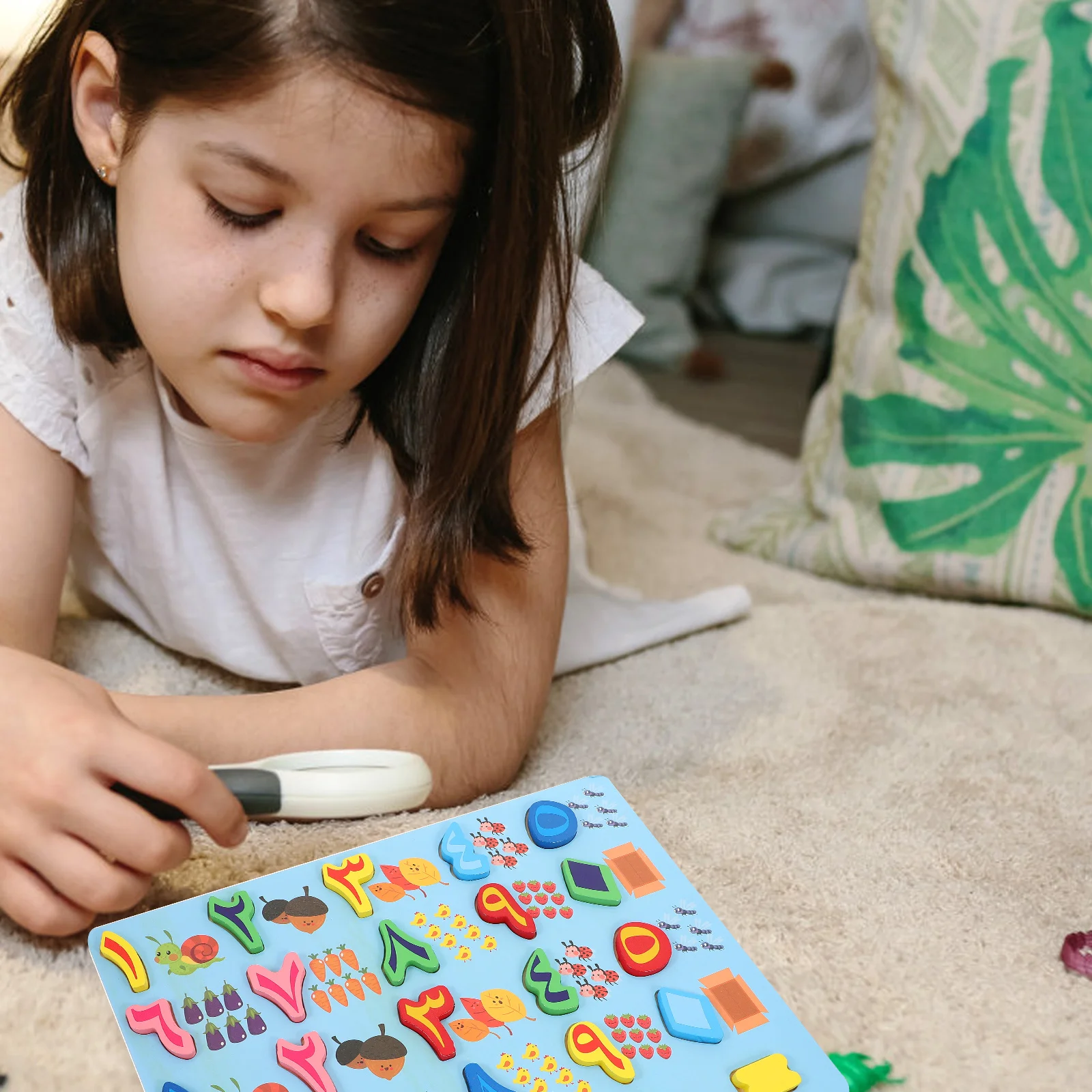 Rompecabezas árabe niños bebé rompecabezas madera suelo preescolar niño de madera