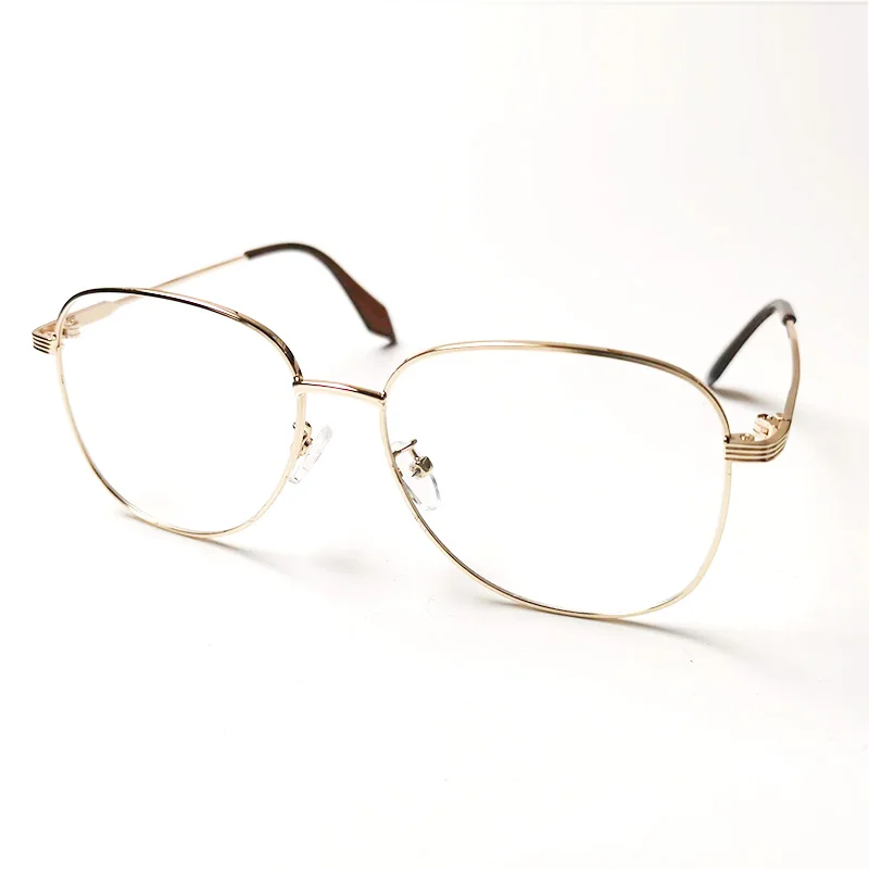 Men Women Bifocal Alloy Pilot Reading Glasses Double Light Gradient Oversized Frame Diopter Eyewear