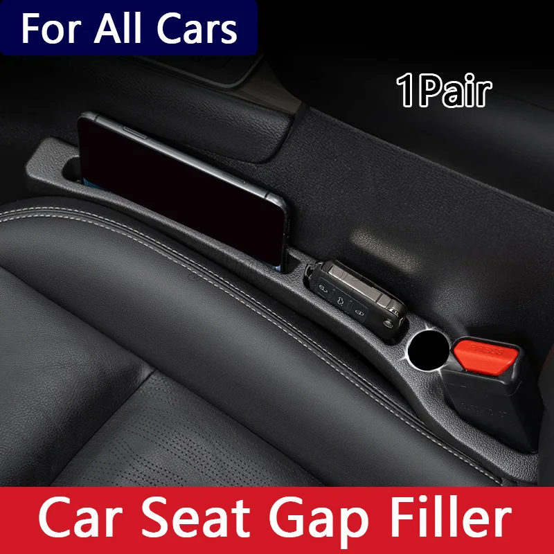 1Pair Universal Car Seat Gap Filler Organizer Plug Strip Side Seam Filler Leak Proof Seat Gap Storage Interior Decoration