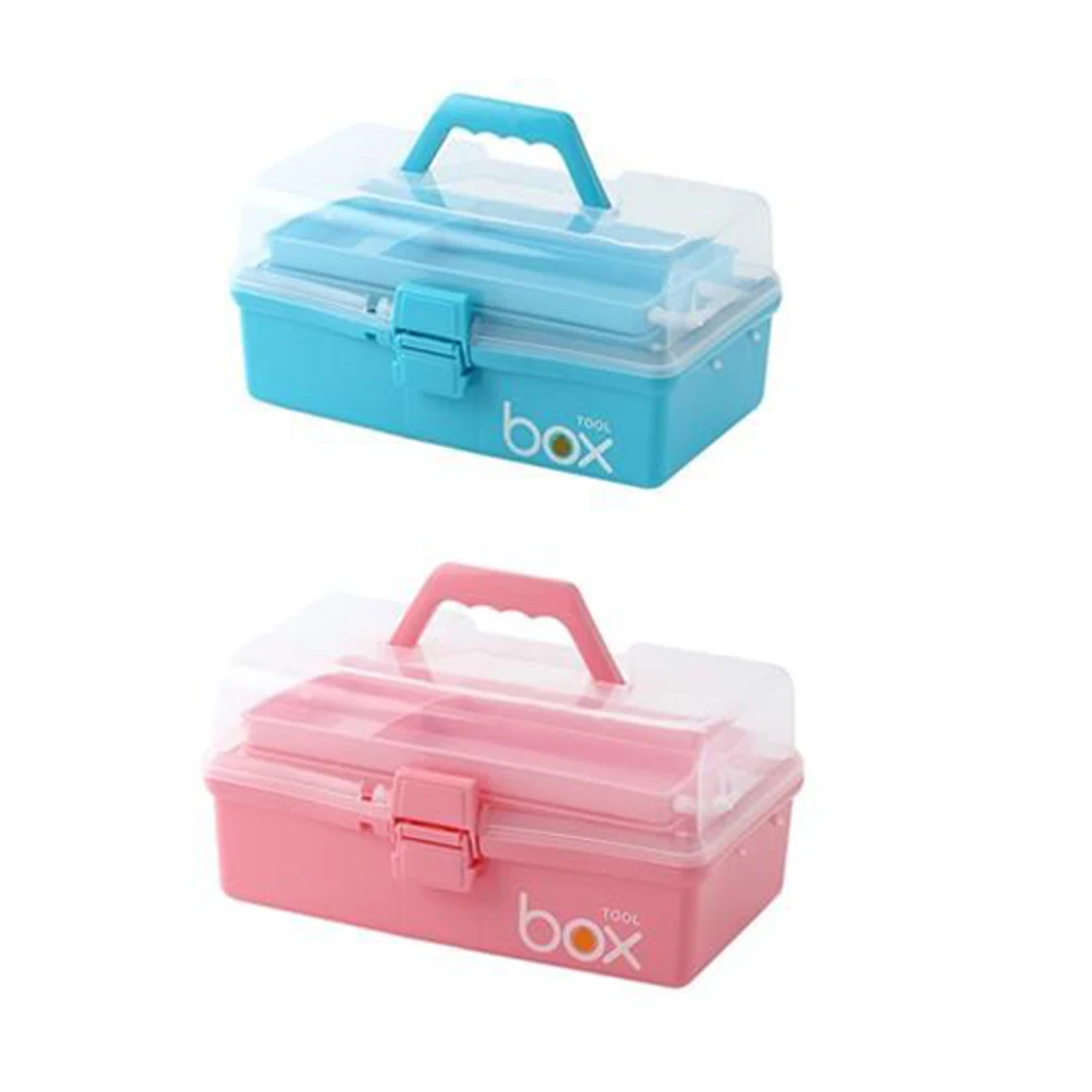 

Portable Medicine Storage Box Lightweight Travel Emergency Medical Kit Multi-layer Home Office First Aid Case Safe Durable