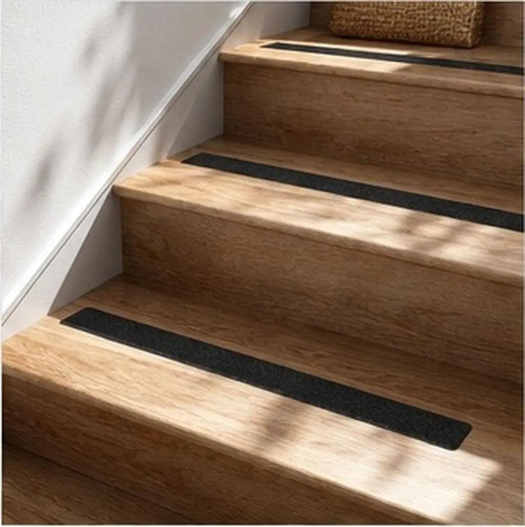 4Pcs Stair Tread Tape Anti Skid for Outdoor Indoor Steps Ladders Bathtub Bathroom Pool Non Slip Waterproof Grip Tape Frosted