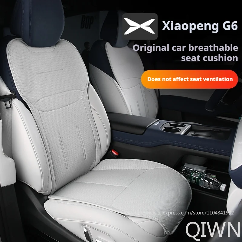 QIWN Fit For Xpeng G6 2023 2024 2025 Seat Protection Cover Backrest Cover Leather Seat Cushion Complete Set Xiaopeng G6 Accessor