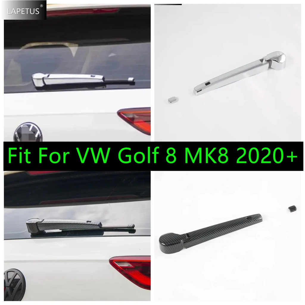 

Rear Window Windscreen Wiper Decor Cover Trim Fit For VW Volkswagen Golf 8 MK8 2020 - 2024 Car Chrome / Carbon Fiber Accessories