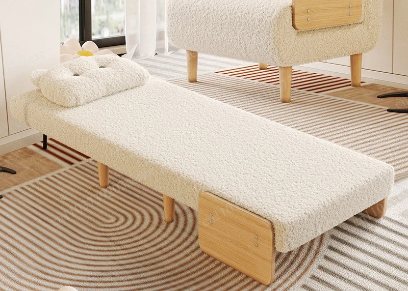 Single foldable sofa bed dual-purpose multi-functional small apartment living room folding bed variable