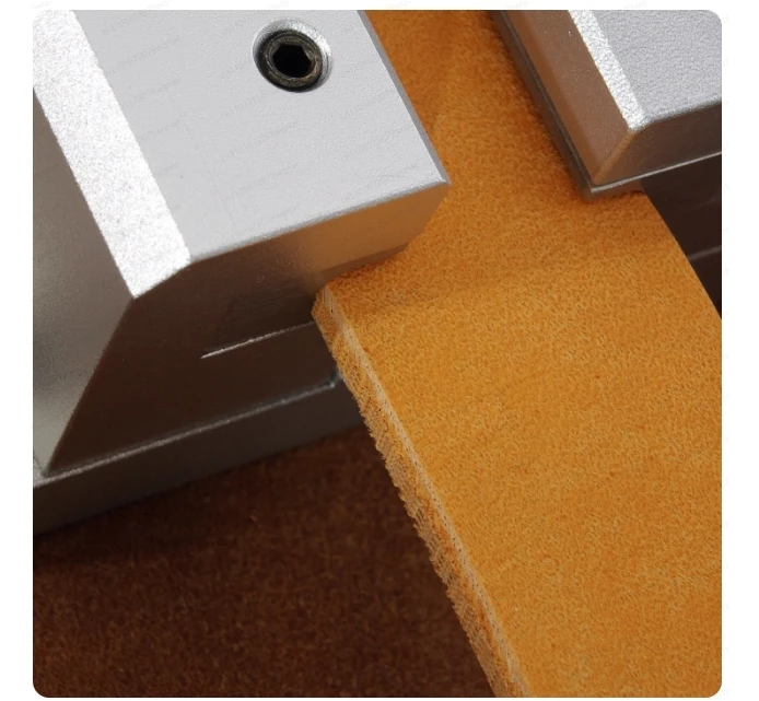 

Belt Edging Machine - Semi-Circular Arc Belt Flash Tool for Handmade DIY Leather Goods & Belt Making Projects