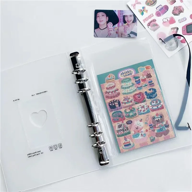 Photocard Photo Album A5 Binder Collect Book DIY Binder Postcard Album School Journal Agenda Planner Korean School Stationery