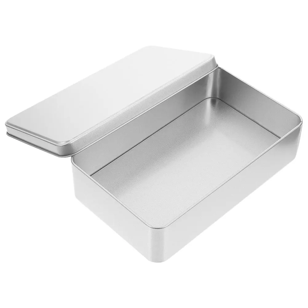 

Rectangular Home Storage Box Metal Tinplate Container Holiday Decoration Candy Packaging Wedding Favor Rectangle Box Storage